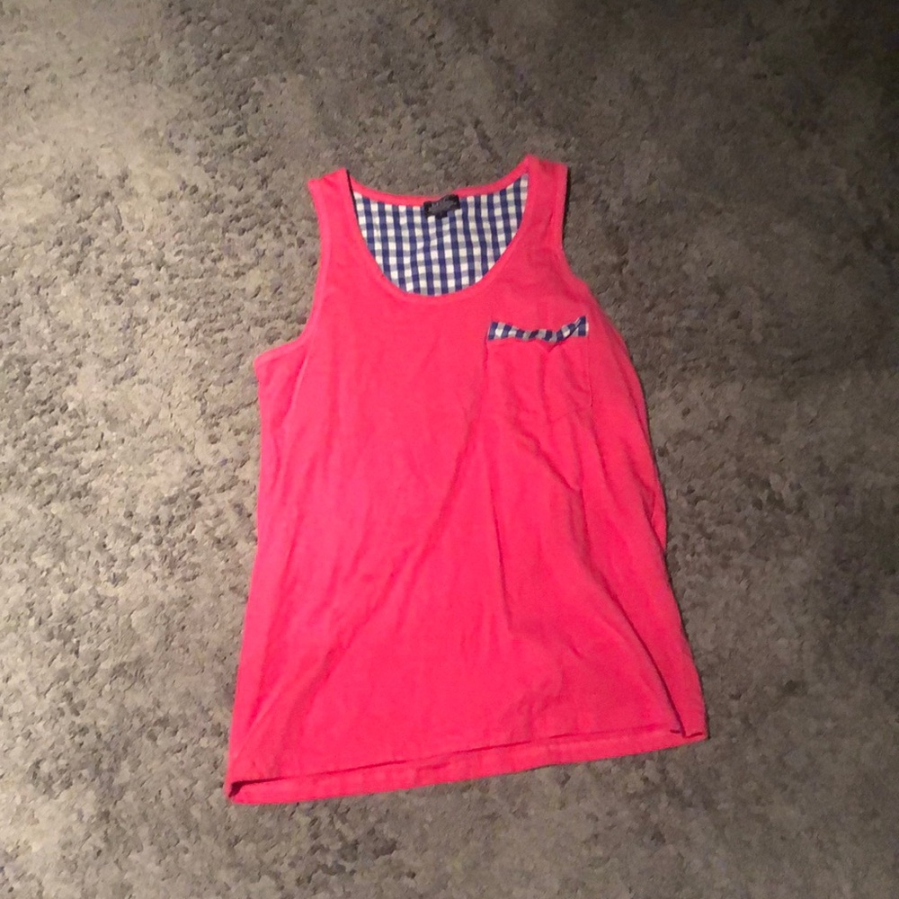 Pink, White, and Blue tank top